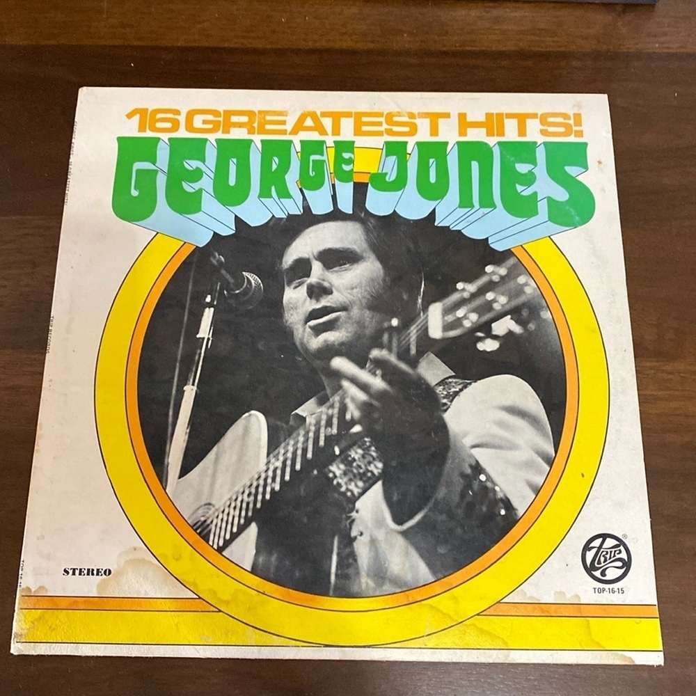 George Jones 16 Greatest Hits! Vintage vinyl record